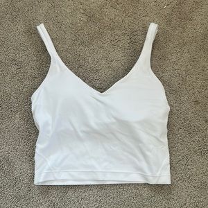 Lululemon White Align Tank Size 0